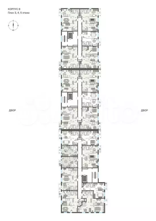 2-к. квартира, 40,2 м, 5/6 эт. - Фото 1