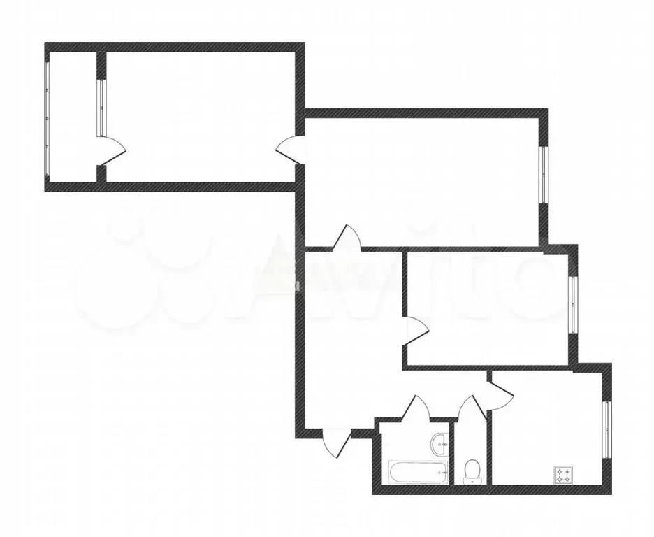 3-к. квартира, 67,5 м, 5/8 эт. - Фото 0