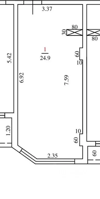 1-к кв. Краснодарский край, Сочи ул. Ленина, 290/6 (24.9 м) - Фото 1