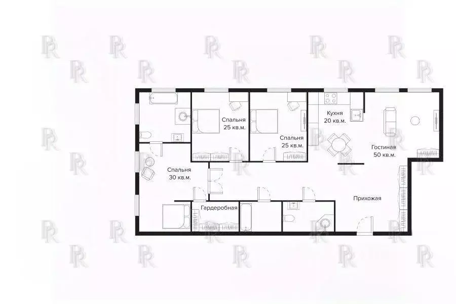 4-к кв. Москва Мосфильмовская ул., 70 (220.0 м) - Фото 1