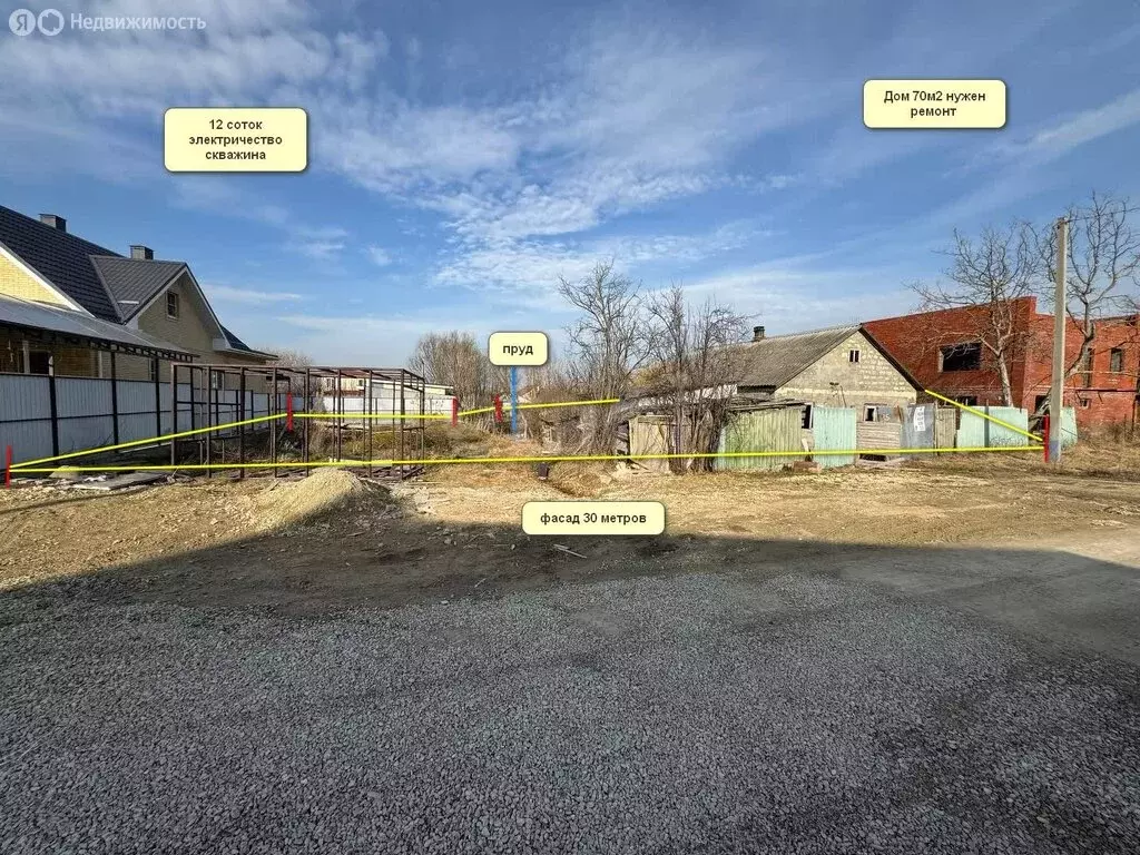 Участок в Гостагаевская, улица Свободы (12 м) - Фото 1