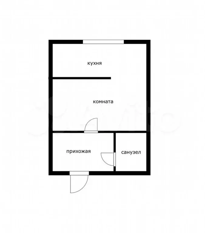 Квартира-студия, 18,8 м, 1/9 эт. - Фото 0