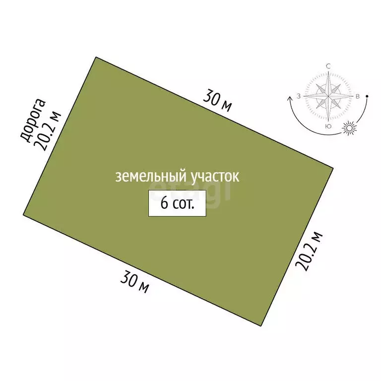 Участок в Каменское, Карьерная улица (6 м) - Фото 1