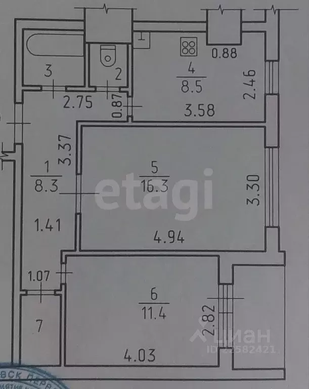2-к кв. Удмуртия, Ижевск ул. Холмогорова, 24 (50.2 м) - Фото 1