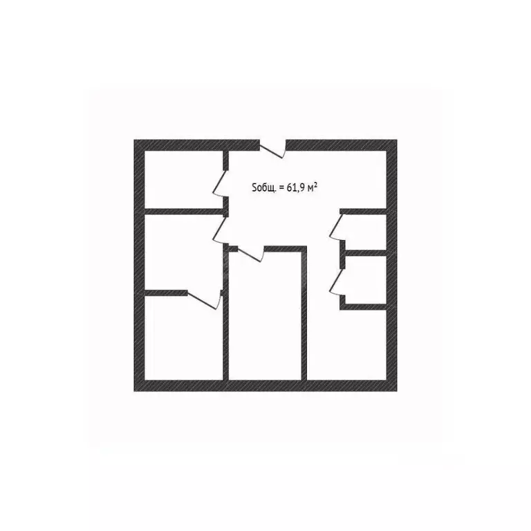 4-к кв. Брянская область, Клинцы пер. Богунского полка, 22 (61.9 м) - Фото 2