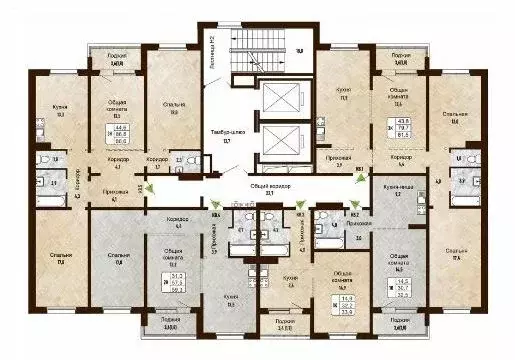 3-к кв. Новосибирская область, Новосибирск Рельефная ул., 106 (81.5 м) - Фото 2