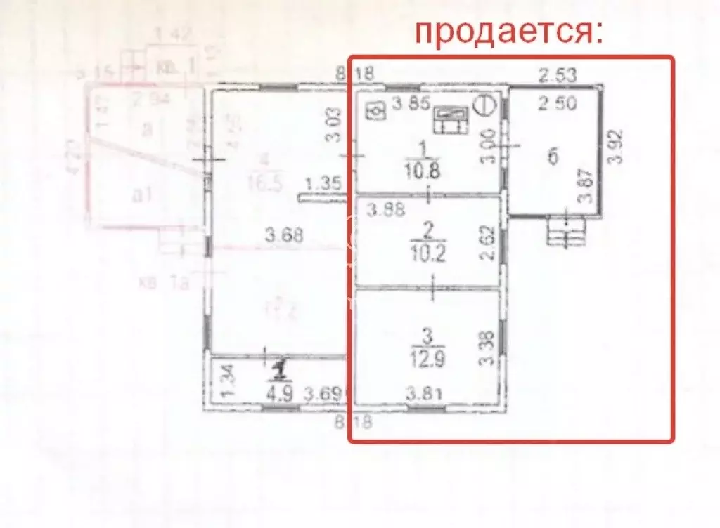 Комната Москва Новогорская ул., 47 (11.3 м) - Фото 1