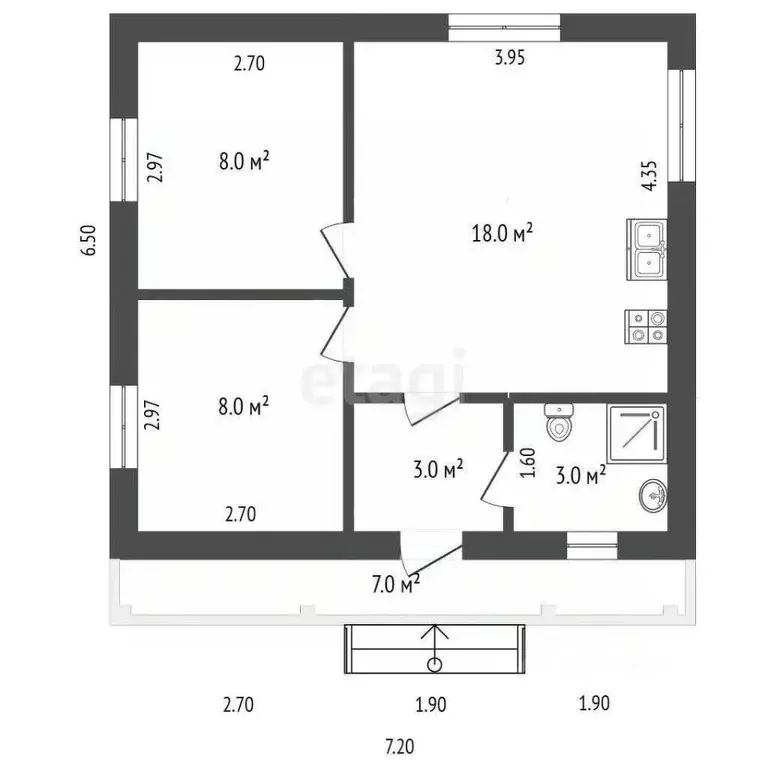 Дом в Калужская область, Перемышльский муниципальный округ, Большие ... - Фото 2