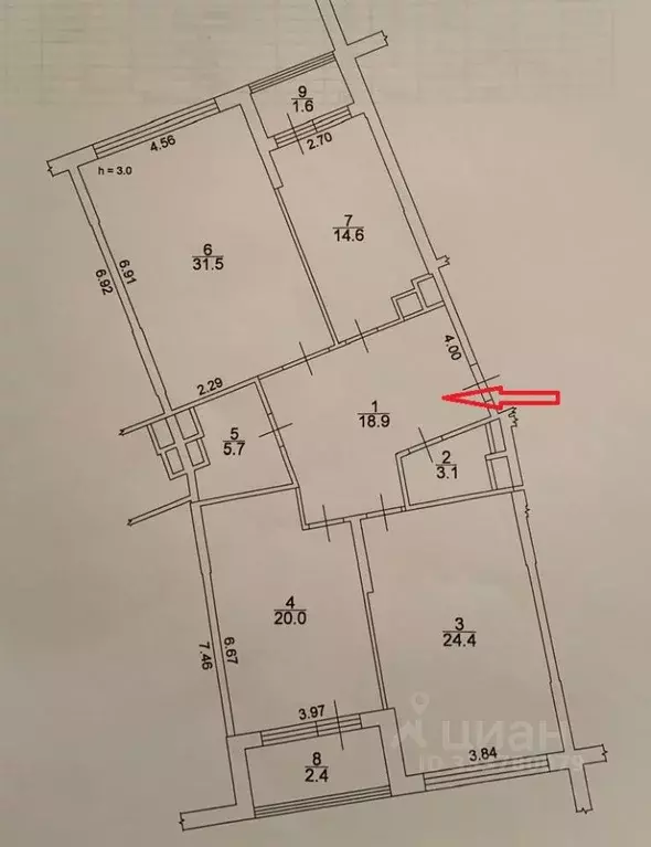 3-к кв. Москва Карамышевская наб., 2А (126.2 м) - Фото 2