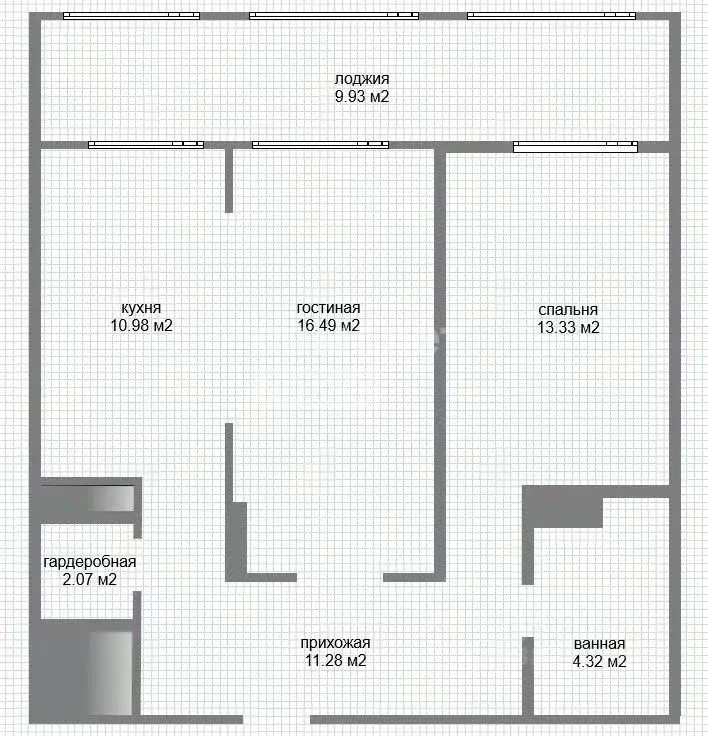 2-к кв. Башкортостан, Уфа ул. Менделеева, 10 (57.7 м) - Фото 2