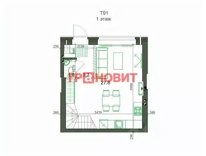 Таунхаус в Новосибирская область, Новосибирский район, Мичуринский ... - Фото 1