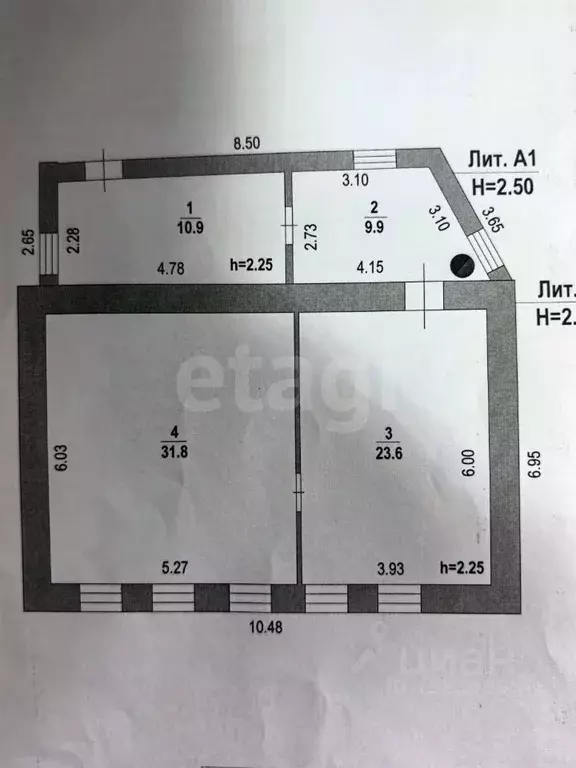 Дом в Липецкая область, Елец ул. Нижний Затон, 11 (76 м) - Фото 2