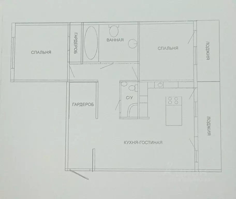 Квартира, 3 комнаты, 99 м - Фото 2