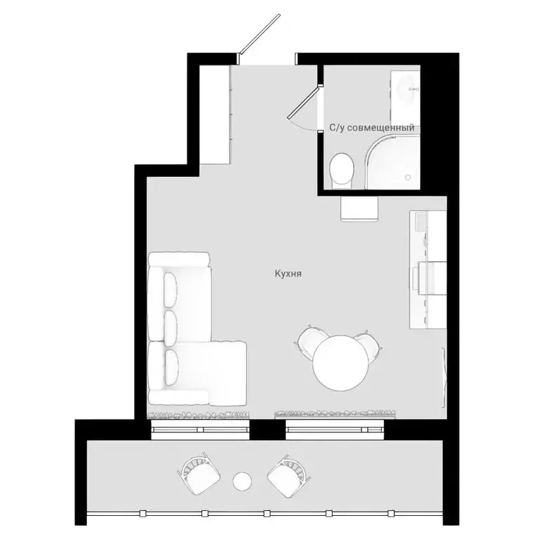 Квартира-студия: Дербент, ЖК Аль-Бейт Парк (30.95 м) - Фото 1