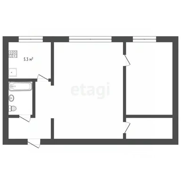 2-к кв. Мордовия, Саранск ул. Вакеева, 7 (43.0 м) - Фото 1