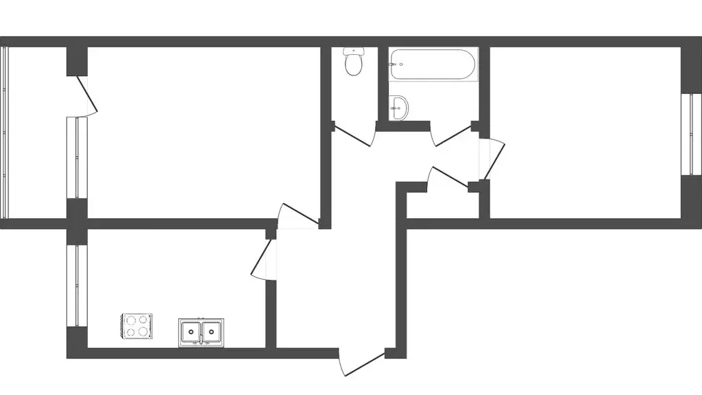 2-комнатная квартира: Тюмень, Шаимский проезд, 6 (51.3 м) - Фото 1