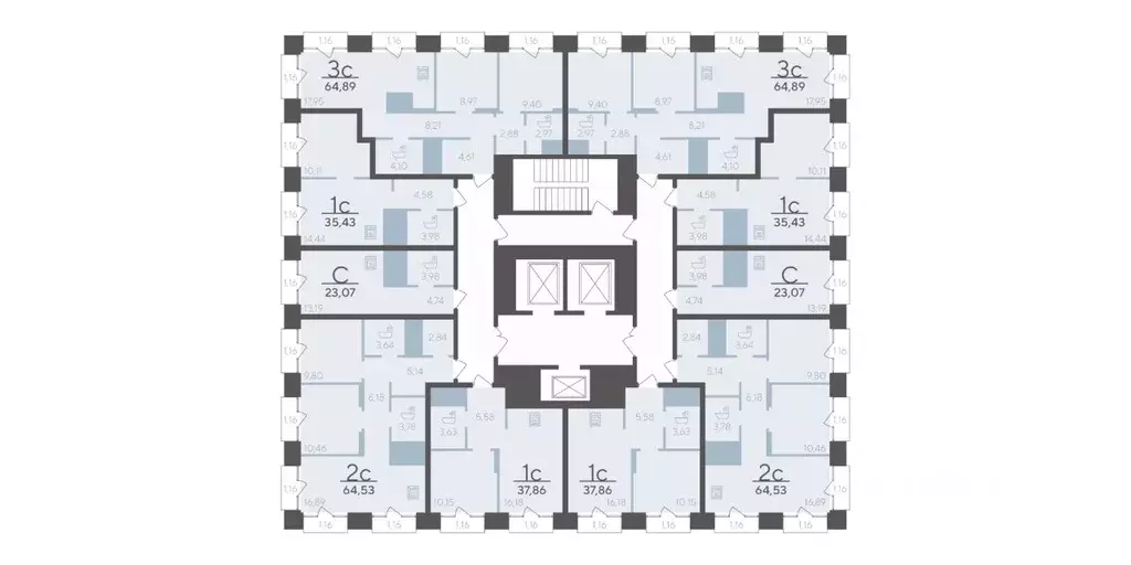 1-к кв. Тюменская область, Тюмень ул. Краснооктябрьская, 4Ак1 (35.43 ... - Фото 2