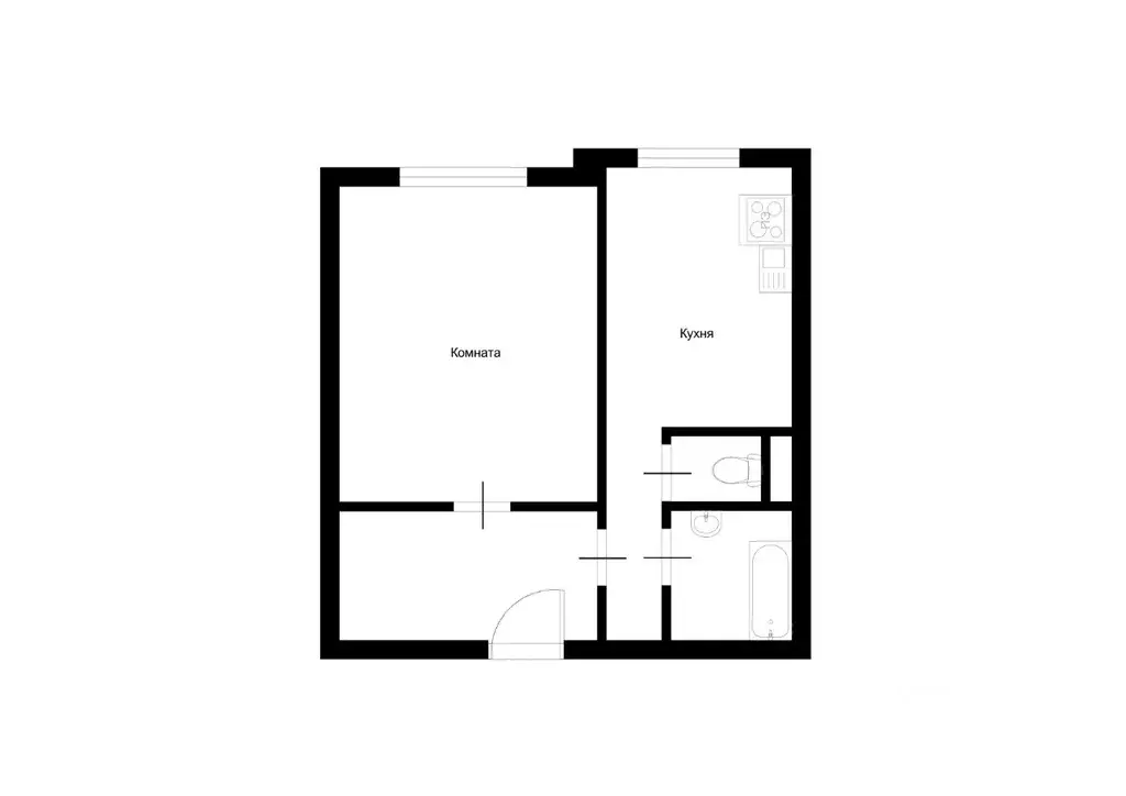 1-к кв. Москва ул. Академика Анохина, 7 (35.0 м) - Фото 1