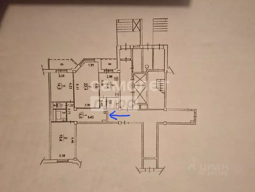 3-к кв. Московская область, Одинцовский городской округ, д. Малые ... - Фото 2