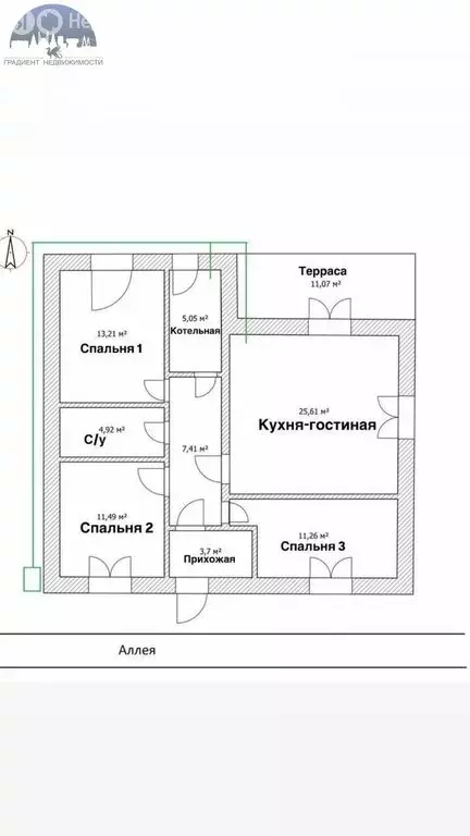 Дом в село Никольское, Клубная улица (100 м) - Фото 2