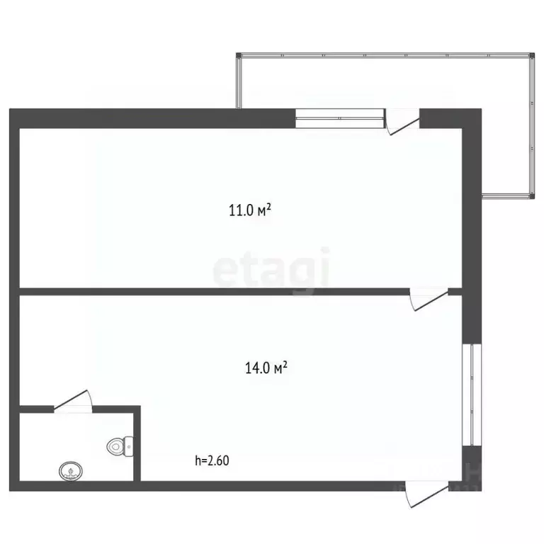 Офис в Севастополь ул. Бориса Михайлова, 5В (27 м) - Фото 2