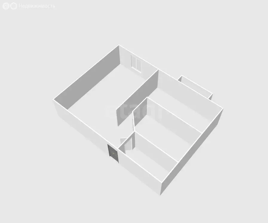 1-комнатная квартира: Южно-Сахалинск, улица Есенина, 4К2 (39.4 м) - Фото 1
