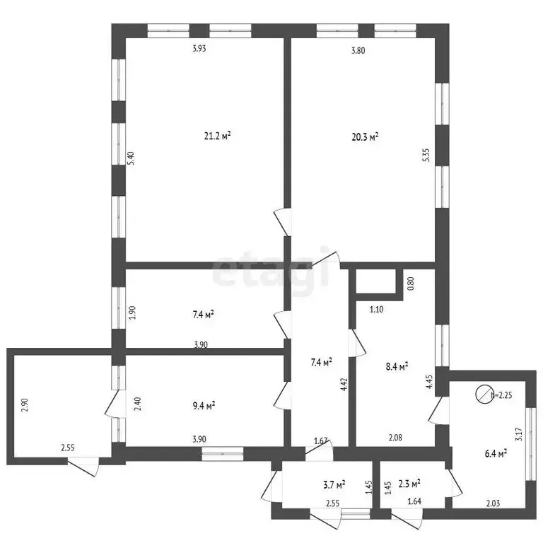 Дом в Рассказово, Саратовская улица (80.5 м) - Фото 1