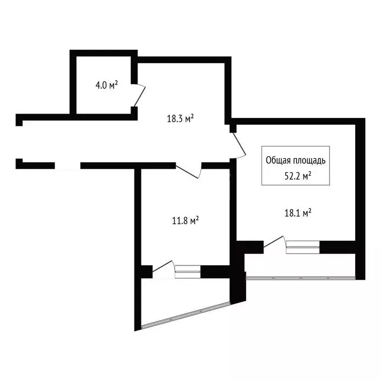 Помещение свободного назначения (52.2 м) - Фото 1