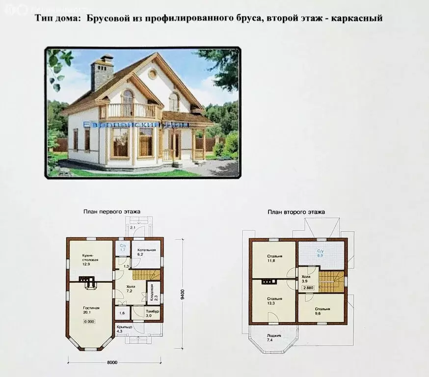 Дом в городской посёлок Лебяжье, Кооперативная улица, 15 (103 м) - Фото 0