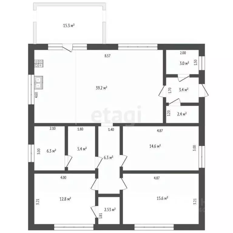 Дом в Крым, Феодосия Колос СПК, ул. Мира (121 м) - Фото 2