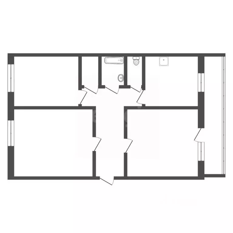 3-к кв. Кемеровская область, Юрга ул. Никитина, 36 (62.0 м) - Фото 2