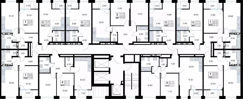 2-к кв. Приморский край, Владивосток ул. Нейбута, 135 (57.9 м) - Фото 1
