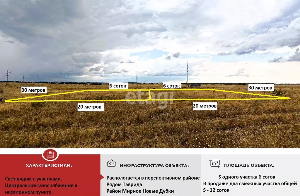 Участок в Крым, Симферопольский район, с. Мирное  (6.0 сот.) - Фото 0