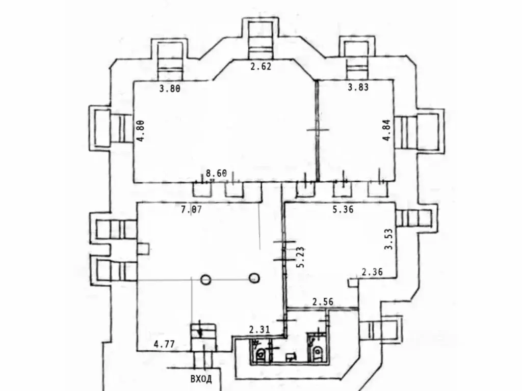 Помещение свободного назначения в Москва Архангельский пер., 7С1 (154 ... - Фото 1