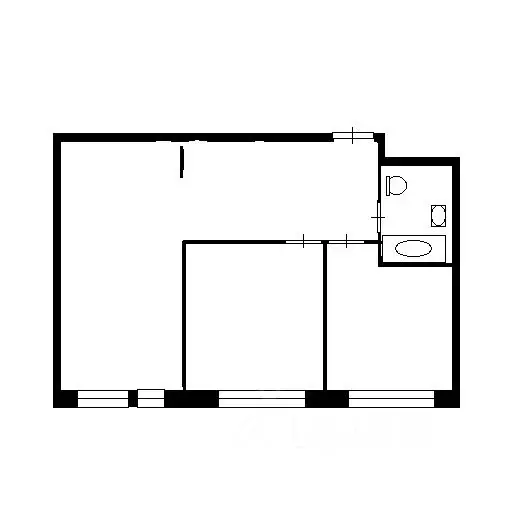 2-к кв. Тульская область, Тула ул. Гагарина, 10 (42.0 м) - Фото 1