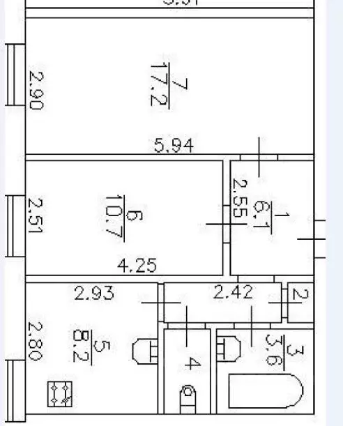 2-к кв. Санкт-Петербург ул. Маршала Говорова, 17 (47.08 м) - Фото 1
