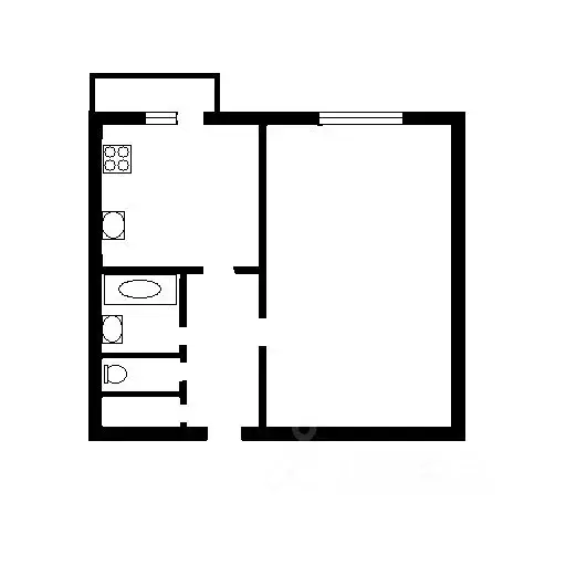 1-к кв. Санкт-Петербург Долгоозерная ул., 8 (33.1 м) - Фото 1