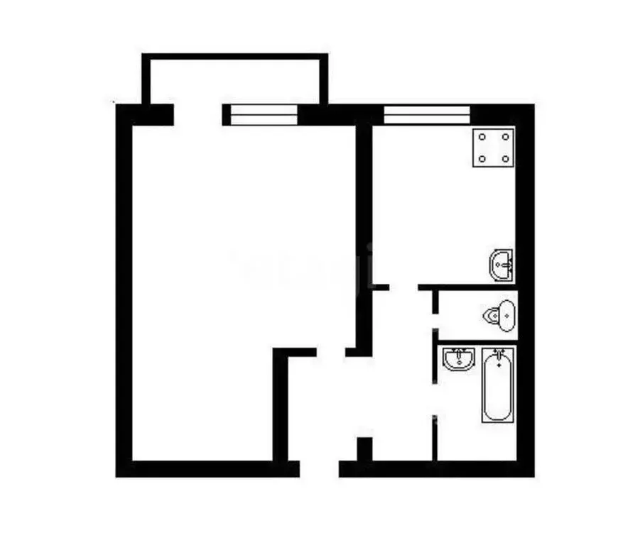 1-комнатная квартира: Куса, квартал Центр, улица Ленина, 16 (30.8 м) - Фото 1