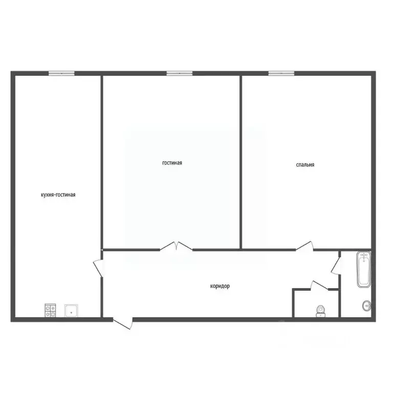 2-к кв. Воронежская область, Воронеж ул. Шукшина, 18 (88.1 м) - Фото 2