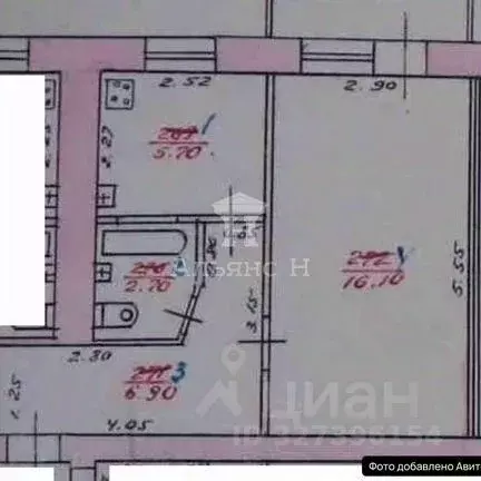 1-к кв. Ростовская область, Азов Азовский район, ул. Васильева, 90А ... - Фото 2