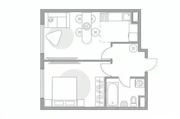 2-к кв. Московская область, Долгопрудный Парковая ул., 44 (35.0 м) - Фото 0