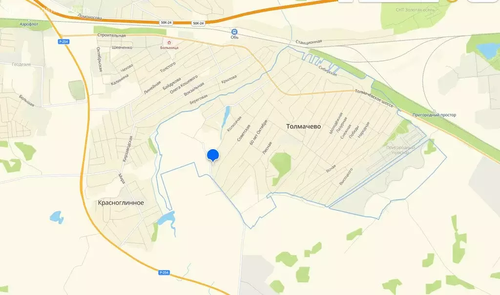 Участок в село Толмачёво, Советская улица, 134 (9 м) - Фото 2