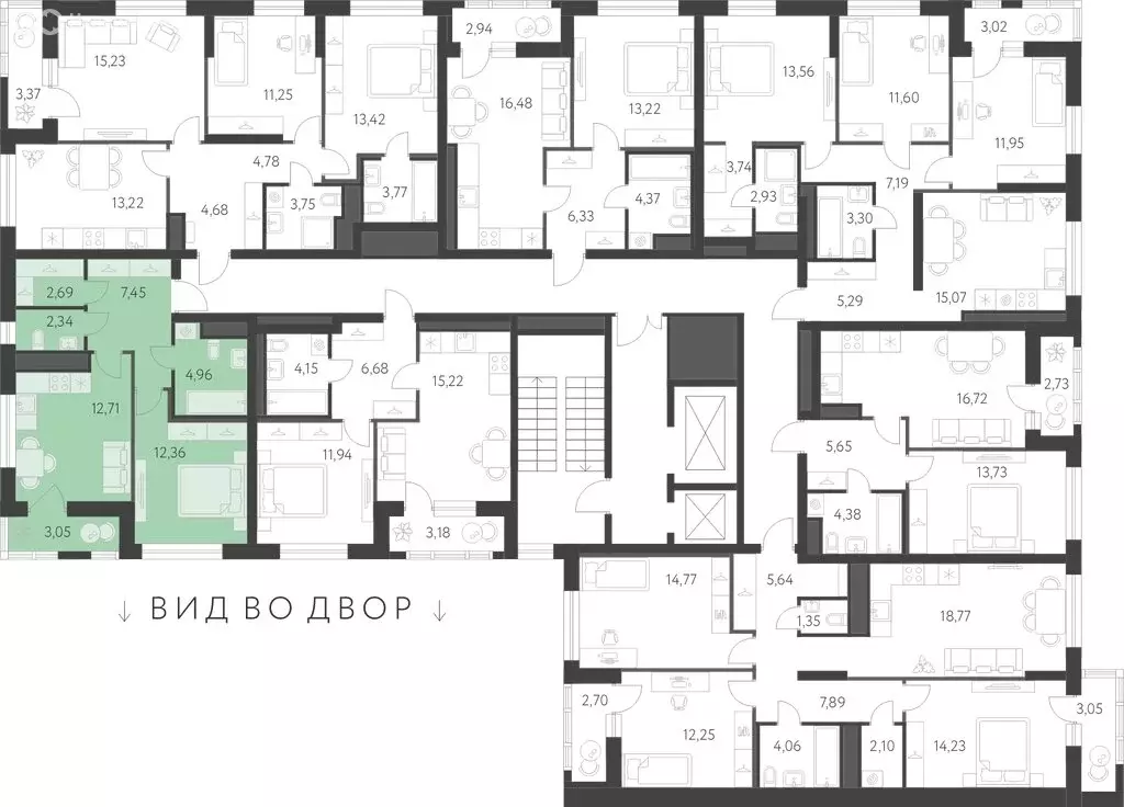 1-комнатная квартира: Екатеринбург, улица Академика Парина, 25 (44.04 ... - Фото 1