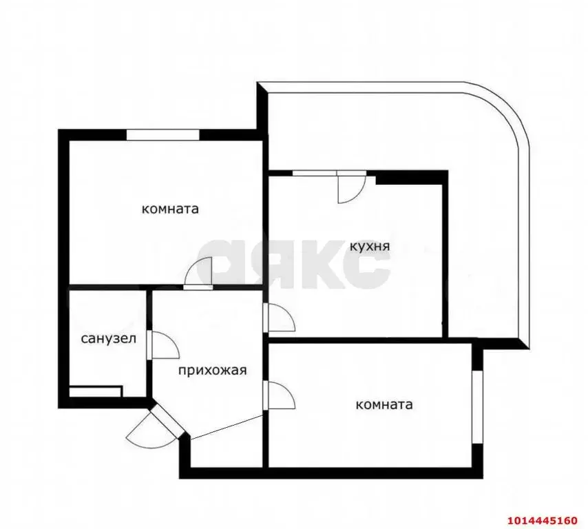 2-комнатная квартира: Краснодар, улица Григория Булгакова, 6 (74 м) - Фото 0