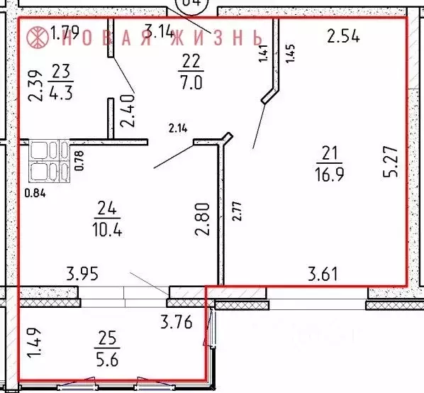 1-к кв. Самарская область, Самара проезд 4-й, 8А (44.2 м) - Фото 1