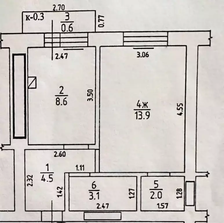1-к кв. Калининградская область, Калининград Чкаловск мкр, ул. ... - Фото 1