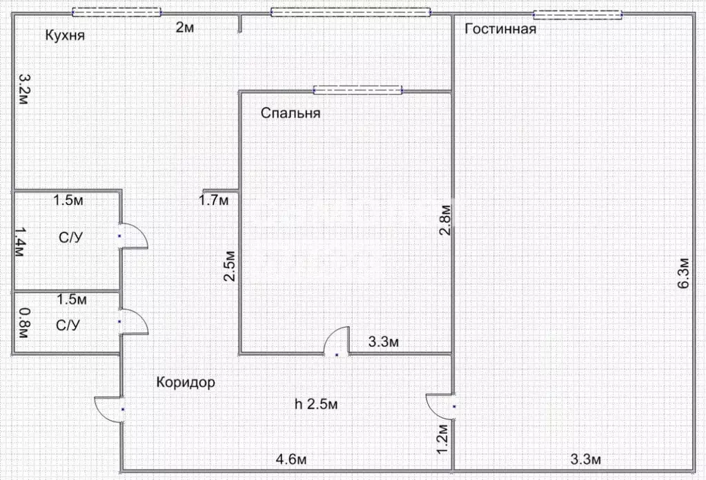 2-к кв. Дагестан, Дербент ул. 345-й Дагестанской Стрелковой Дивизии, ... - Фото 1