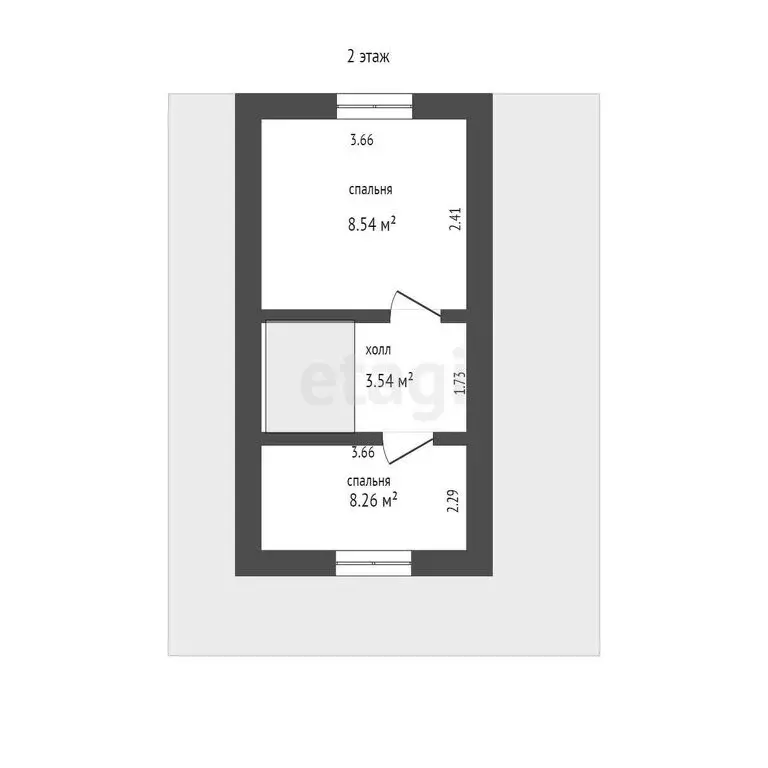 Дом в Отрадовский сельсовет, СНТ Калинка (64.41 м) - Фото 1