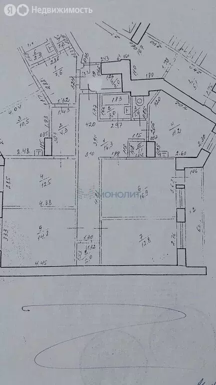 3-комнатная квартира: Нижний Новгород, улица Лесной Городок, 5 (82.7 ... - Фото 2