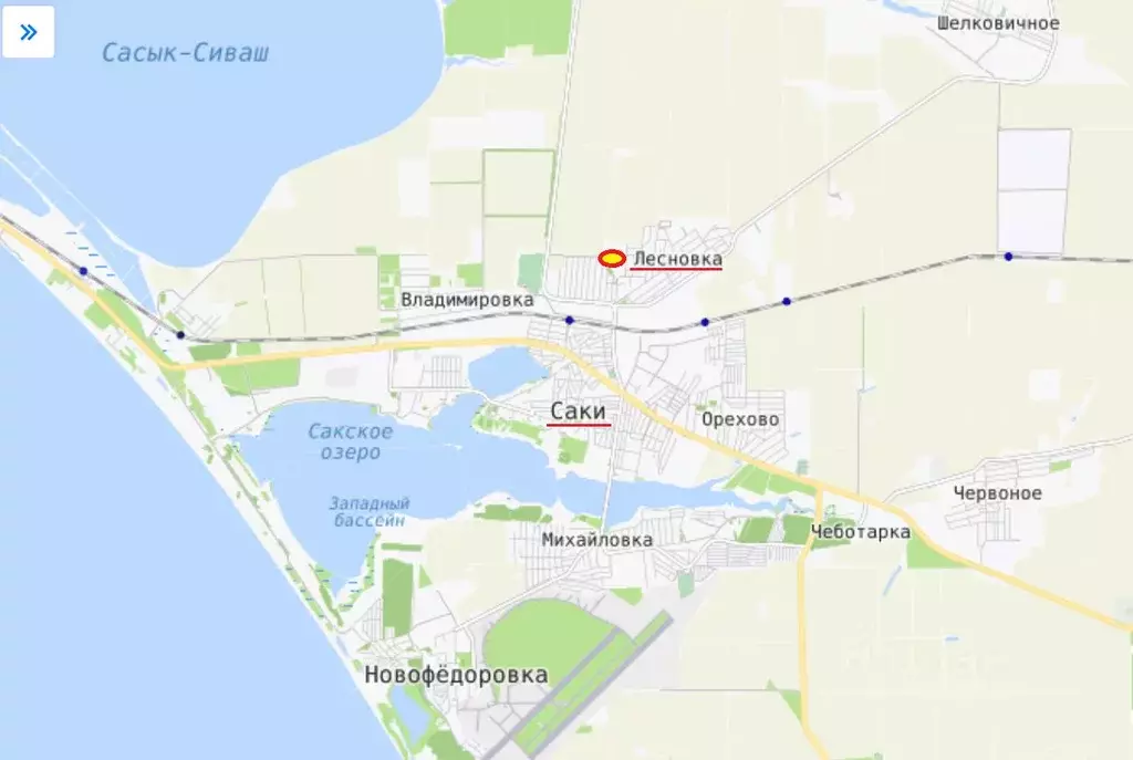 Участок в Крым, Сакский район, с. Лесновка  (5.6 сот.) - Фото 2